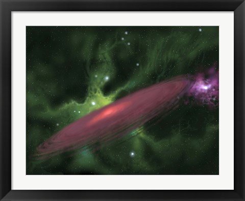 Framed Protostellar Disk Print