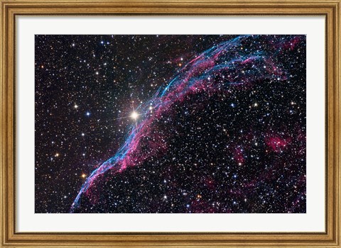 Framed Western Veil Nebula Print