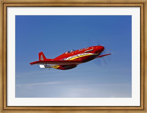 Framed Dago Red P-51G Mustang Print