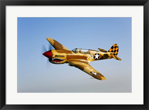 Framed P-40N Warhawk Print