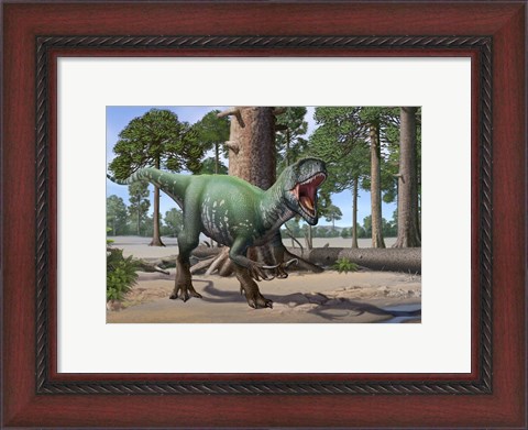 Framed Megaraptor Print