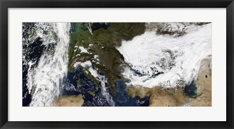 Framed Eastern and Southern Europe Print