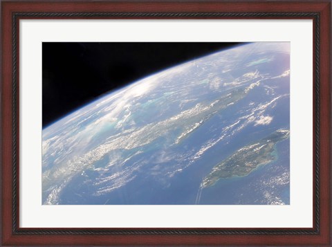 Framed Cuba and Jamaica Print