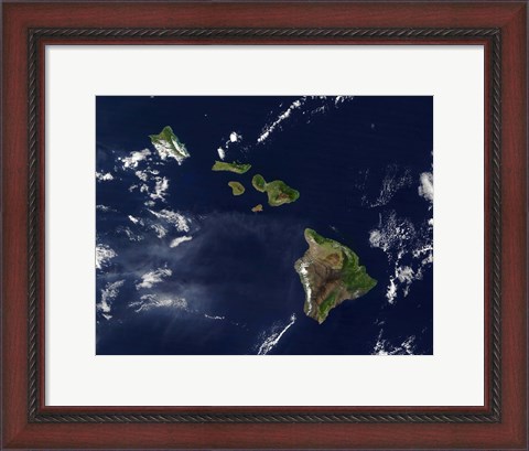Framed Hawaiian Islands Print