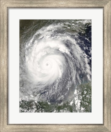Framed Hurricane Emily Print