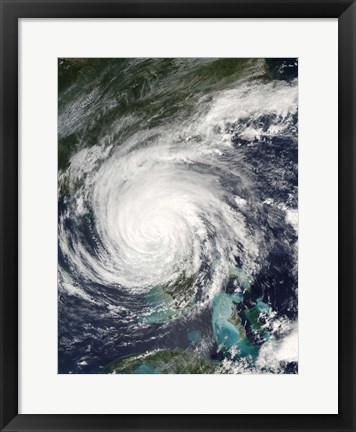 Framed Hurricane Jeanne Print