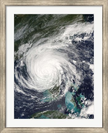 Framed Hurricane Jeanne Print