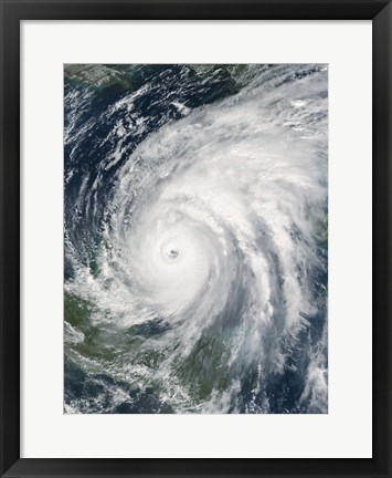 Framed Hurricane Wilma Print