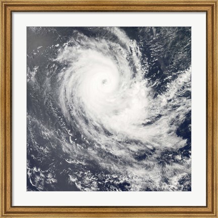 Framed Tropical Cyclone Carina Print
