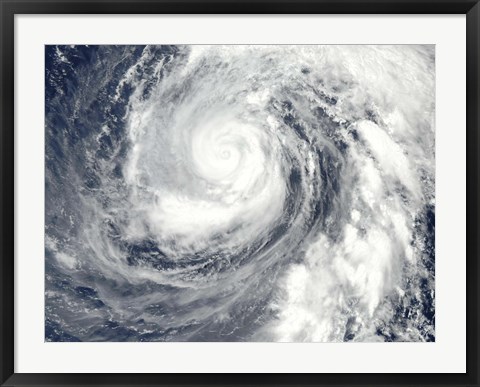 Framed Typhoon Phanfone Print