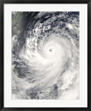 Framed Super Typhoon Man-Yi Print