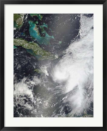 Framed Hurricane Ernesto Print