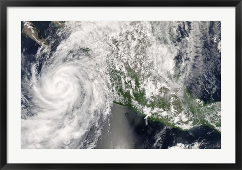 Framed Hurricane Henriette Print