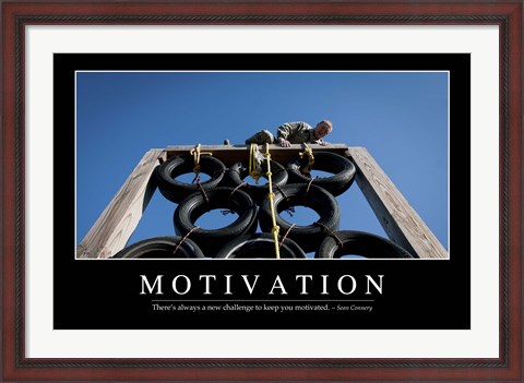 Framed Motivation: Inspirational Quote and Motivational Poster Print