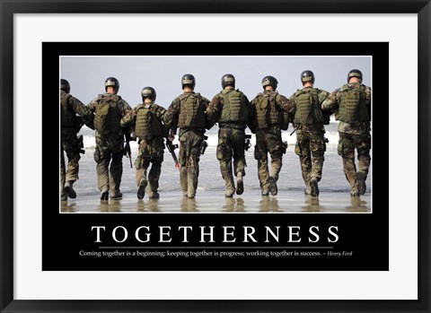 Framed Togetherness: Inspirational Quote and Motivational Poster Print