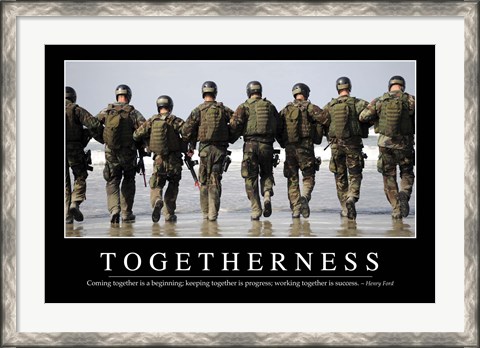 Framed Togetherness: Inspirational Quote and Motivational Poster Print