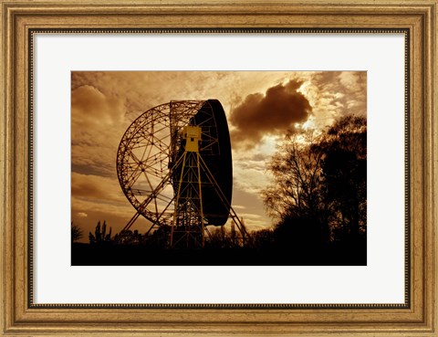 Framed Lovell Telescope in England Print