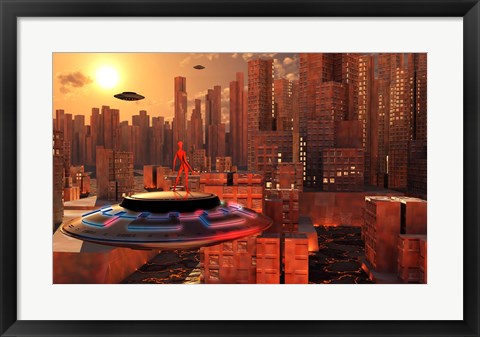 Framed Alien Race Migrating Print