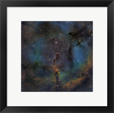 Framed IC 1396, the Elephant Trunk Nebula Print