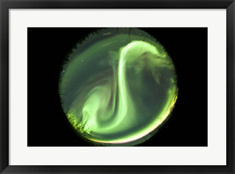 Framed Bright Aurora Borealis Print