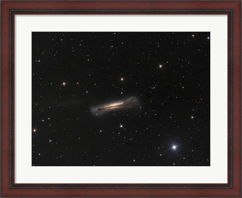 Framed NGC 3628, the Hamburger Galaxy Print
