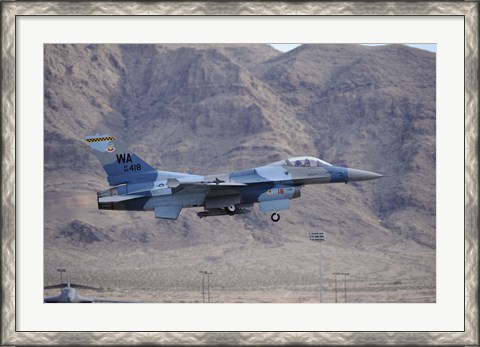 Framed F-16C Falcon Print