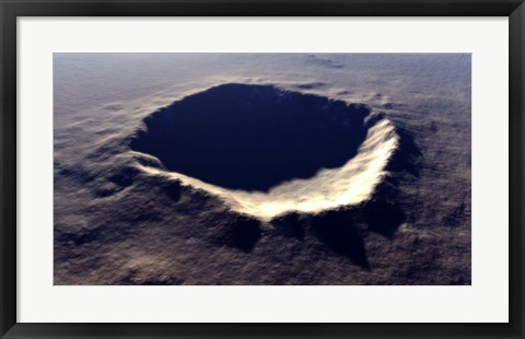 Framed Meteor Crater Print