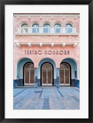 Framed Teatro Gongora, Cordoba, Andalucia, Spain Print