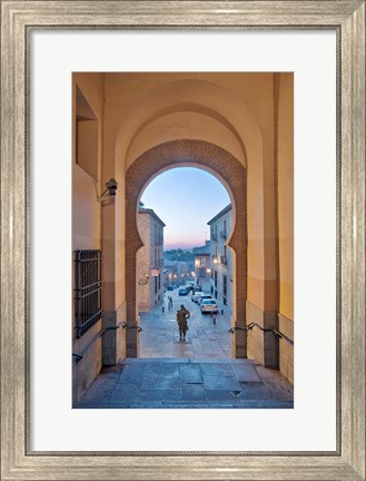 Framed Gate to Zocodover Square (Plaza Zocodover), Toledo, Spain Print