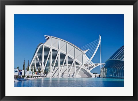 Framed City of Arts and Sciences, Valencia, Spain Print