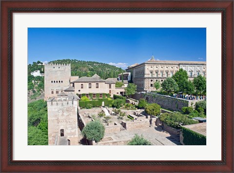 Framed Alhambra, Granada, Andalucia, Spain Print