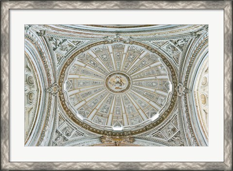 Framed Catedral Mosque of Cordoba, Ceiling, Cordoba, Andalucia, Spain Print