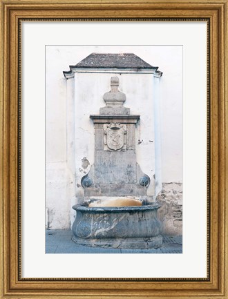 Framed Public Well, Cordoba, Andalucia, Spain Print