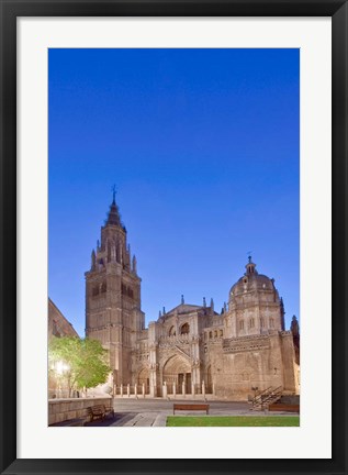 Framed Toledo Cathedral at Dawn, Toledo, Spain Print