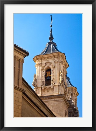 Framed Spain, Granada Bell tower of the Church of San Justo y Pastor Print