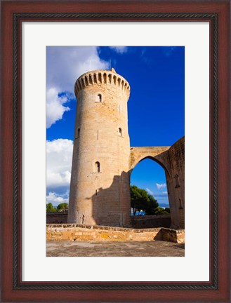 Framed Bellver Castle, Palma de Mallorca, Majorca, Balearic Islands, Spain Print