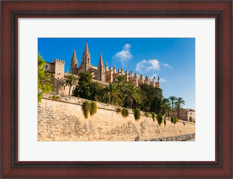 Framed Cathedral of Santa Maria of Palma, Majorca, Balearic Islands, Spain Print