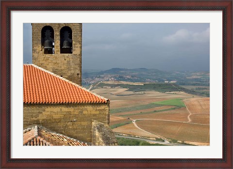 Framed View of San Vicente de la Sonsierra Village, La Rioja, Spain Print