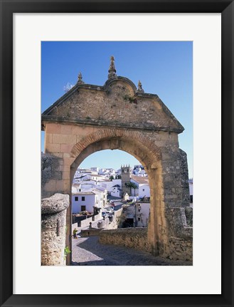 Framed Entry to Ronda&#39;s Jewish Quarter, Andalucia, Spain Print