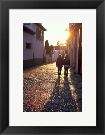 Framed Albaicin Sunset, Granada, Spain Print