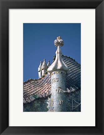 Framed Antonio Gaudi&#39;s Cassa Batilo, Barcelona, Spain Print