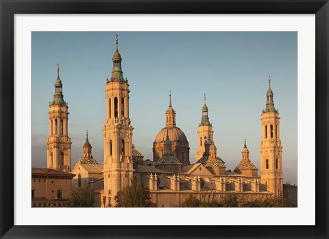 Framed Basilica de Nuestra Senora de Pilar, Zaragoza, Spain Print