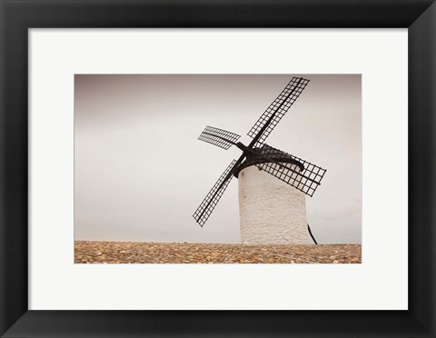 Framed La Mancha Windmills, Campo de Criptana, Castile-La Mancha Region, Spain Print