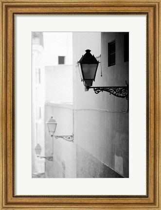 Framed Streelights, Palma, Mallorca, Spain Print