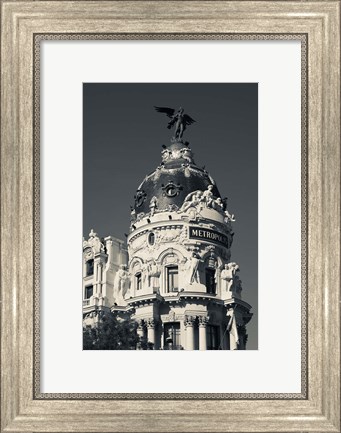Framed Spain, Madrid, Centro Area, Metropolitan Building Print