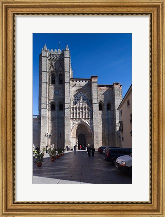 Framed Avila Cathedral, Avila, Spain Print