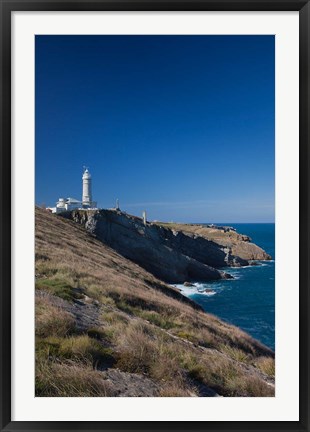 Framed Cabo Mayor Lighthouse, Santander, Spain Print