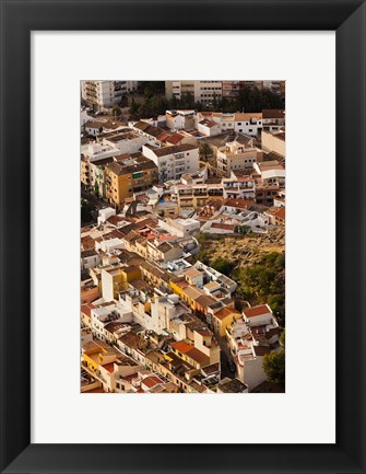Framed City View From Cerro de Santa Catalina, Jaen, Spain Print