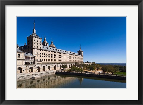 Framed El Escorial Royal Monastery and Palace, San Lorenzo de El Escorial, Spain Print