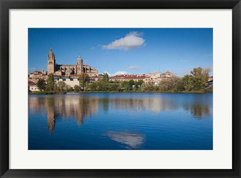 Framed View from the Tormes River, Salamanca, Spain Print